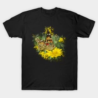 wonderful butterfly on a yellow flower T-Shirt